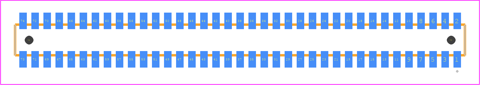 CLM-137-02-G-D-A - SAMTEC PCB footprint - Other - Other - CLM-137-02-XX-D-A