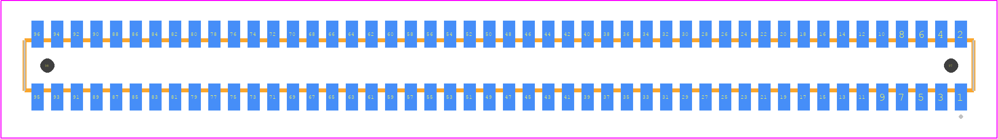 CLM-148-02-LM-D-A - SAMTEC PCB footprint - Other - Other - CLM-148-02-XX-D-A