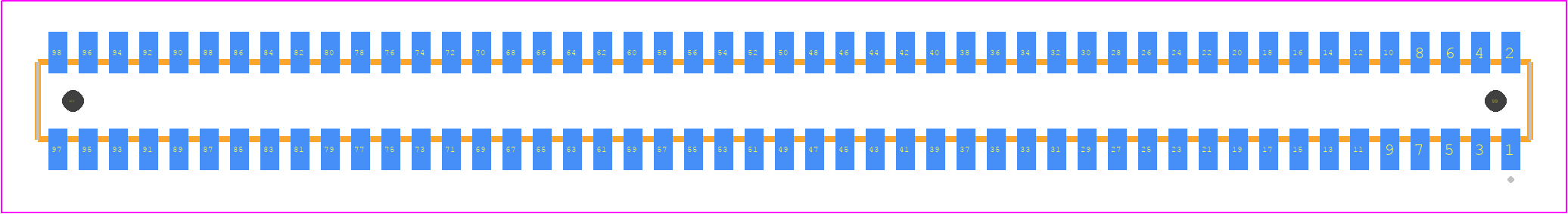 CLM-149-02-LM-D-A - SAMTEC PCB footprint - Other - Other - CLM-149-02-XX-D-A