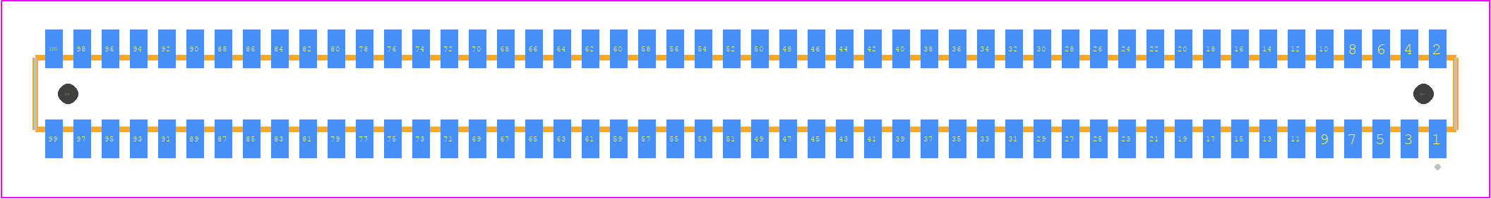 CLM-150-02-H-D-A - SAMTEC PCB footprint - Other - Other - CLM-150-02-XX-D-A