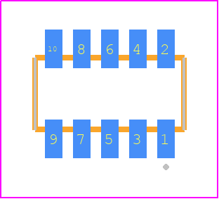 CLM-105-02-G-D-K - SAMTEC PCB footprint - Other - Other - CLM-105-02-XX-D-Y