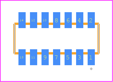 CLM-107-02-G-D-K - SAMTEC PCB footprint - Other - Other - CLM-107-02-XX-D-Y