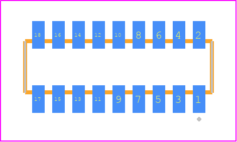 CLM-109-02-G-D-P - SAMTEC PCB footprint - Other - Other - CLM-109-02-XX-D-Y