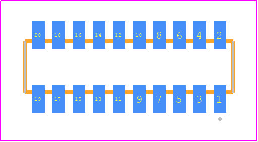 CLM-110-02-LM-D-P - SAMTEC PCB footprint - Other - Other - CLM-110-02-XX-D-Y