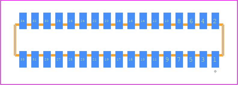 CLM-117-02-LM-D-P - SAMTEC PCB footprint - Other - Other - CLM-117-02-XX-D-Y