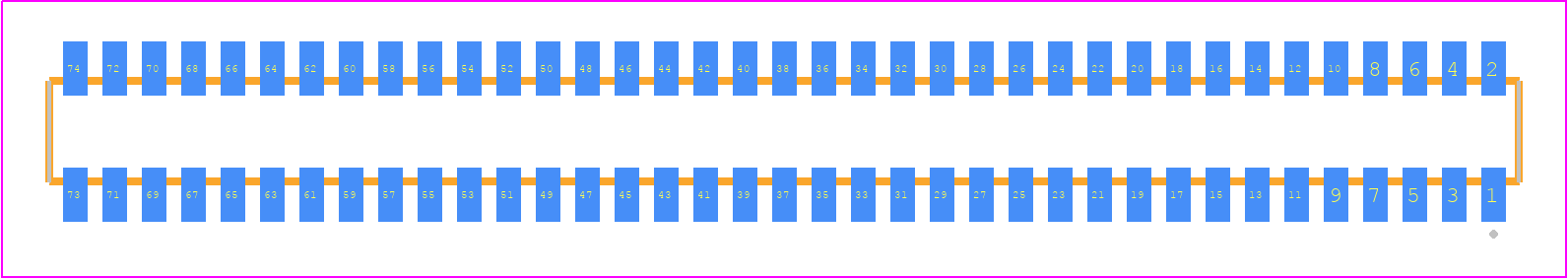 CLM-137-02-F-D-P - SAMTEC PCB footprint - Other - Other - CLM-137-02-XX-D-Y