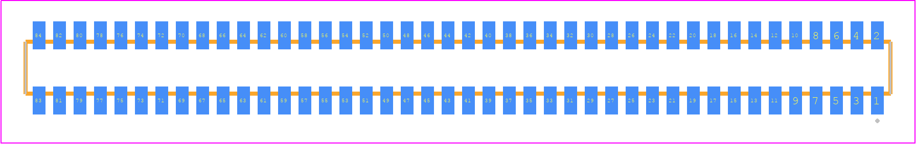 CLM-142-02-H-D-P - SAMTEC PCB footprint - Other - Other - CLM-142-02-XX-D-Y