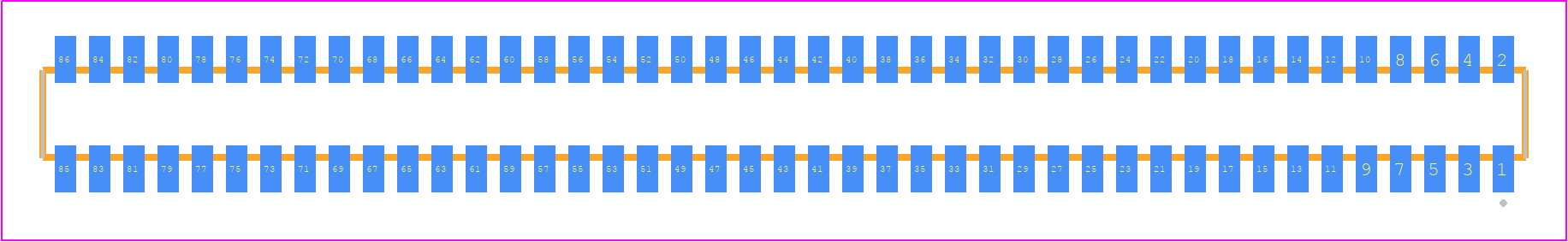 CLM-143-02-F-D-K - SAMTEC PCB footprint - Other - Other - CLM-143-02-XX-D-Y