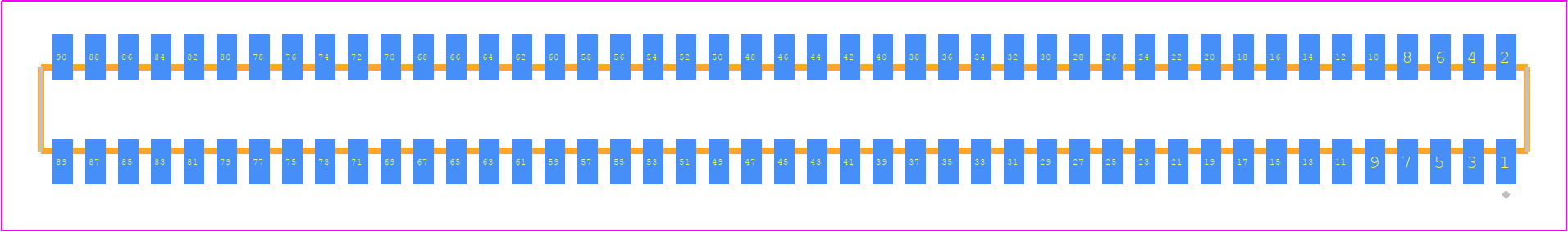 CLM-145-02-L-D-K - SAMTEC PCB footprint - Other - Other - CLM-145-02-XX-D-Y