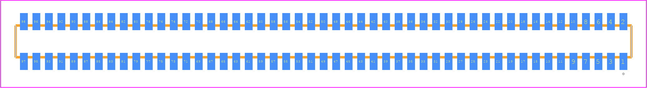 CLM-149-02-F-D-K - SAMTEC PCB footprint - Other - Other - CLM-149-02-XX-D-Y