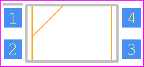VO615A-X007T - Vishay PCB footprint - Small Outline Packages - Small Outline Packages - SMD-4, option 7_2022