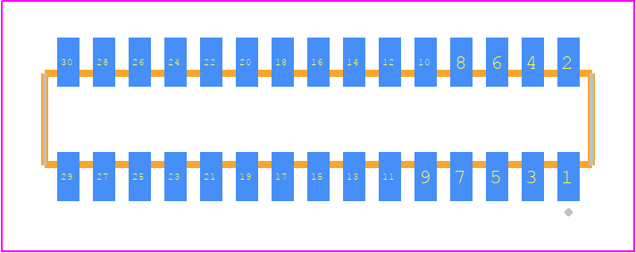 CLM-115-02-FM-D-P-TR - SAMTEC PCB footprint - Other - Other - CLM-115-02-XX-D-Y-TR