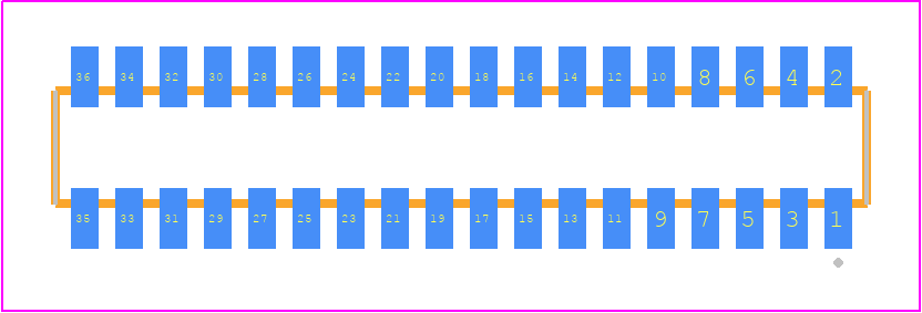 CLM-118-02-F-D-K-TR - SAMTEC PCB footprint - Other - Other - CLM-118-02-XX-D-Y-TR