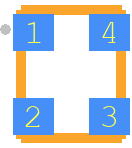 DSC6001CI2A-024.0000 - Microchip PCB footprint - Other - Other - 4-Lead_CDFN-3.2x2.5