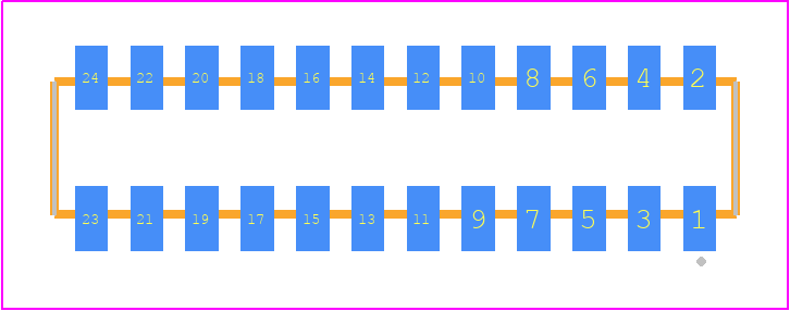 CLP-112-02-LTL-D-P-TR - SAMTEC PCB footprint - Other - Other - CLP-112-02-XXX-D-P-TR