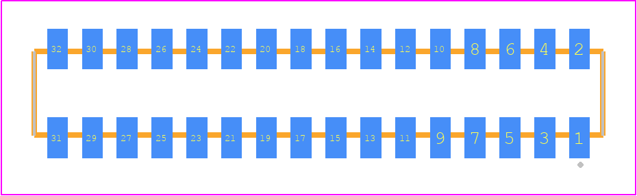 CLP-116-02-G-D-P-TR - SAMTEC PCB footprint - Other - Other - CLP-116-02-XXX-D-P-TR