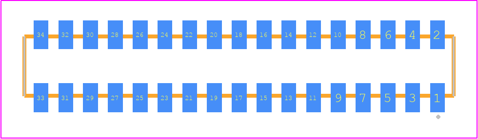 CLP-117-02-F-D-P-TR - SAMTEC PCB footprint - Other - Other - CLP-117-02-XXX-D-P-TR