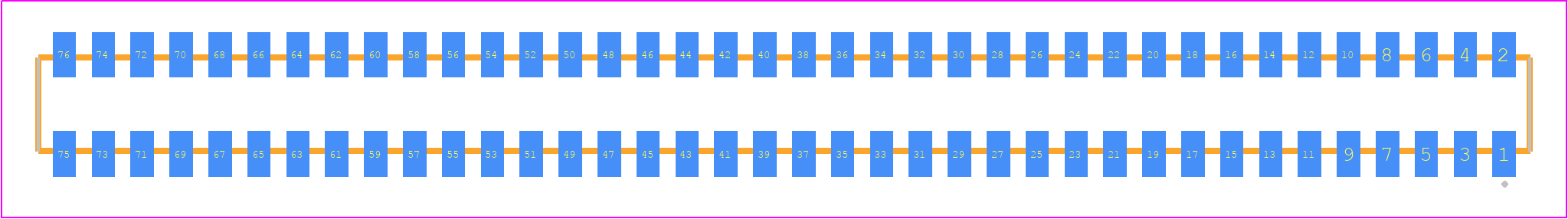 CLP-138-02-LM-D-P-TR - SAMTEC PCB footprint - Other - Other - CLP-138-02-XXX-D-P-TR
