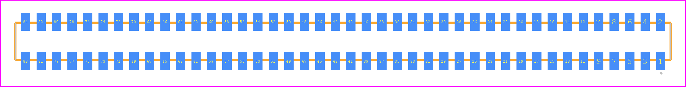CLP-142-02-LM-D-P-TR - SAMTEC PCB footprint - Other - Other - CLP-142-02-XXX-D-P-TR