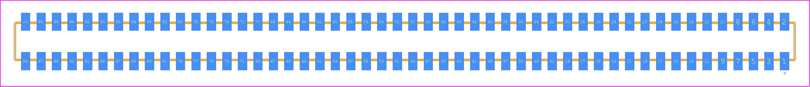 CLP-150-02-LM-D-P-TR - SAMTEC PCB footprint - Other - Other - CLP-150-02-XXX-D-P-TR