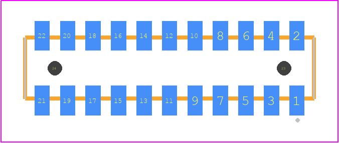 CLP-111-02-G-D-A-P-TR - SAMTEC PCB footprint - Other - Other - CLP-111-02-XXX-D-A-P-TR