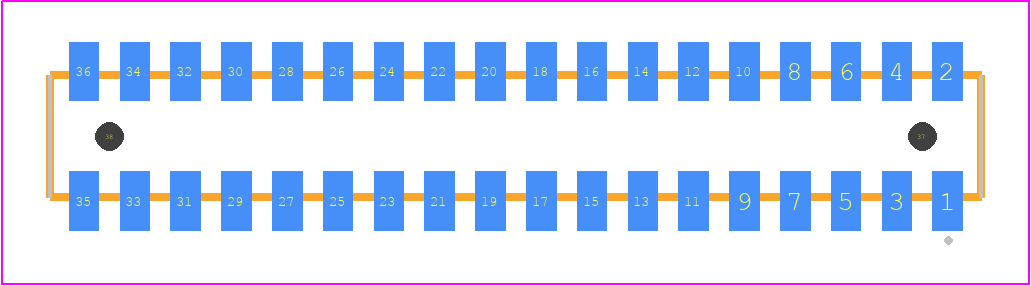 CLP-118-02-F-D-A-P-TR - SAMTEC PCB footprint - Other - Other - CLP-118-02-XXX-D-A-P-TR