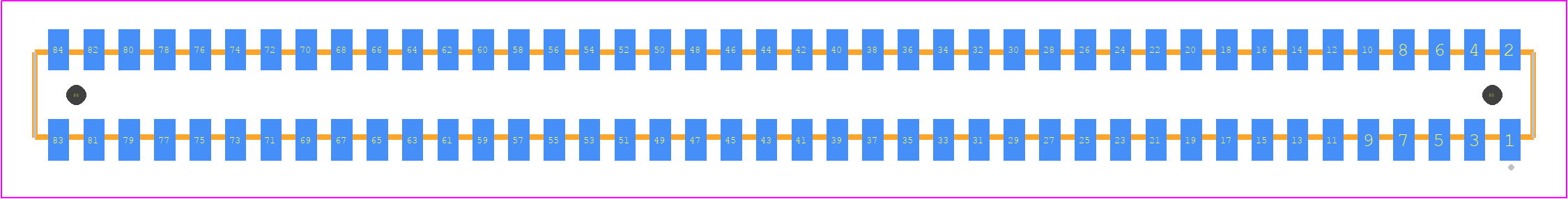 CLP-142-02-H-D-A-P-TR - SAMTEC PCB footprint - Other - Other - CLP-142-02-XXX-D-A-P-TR