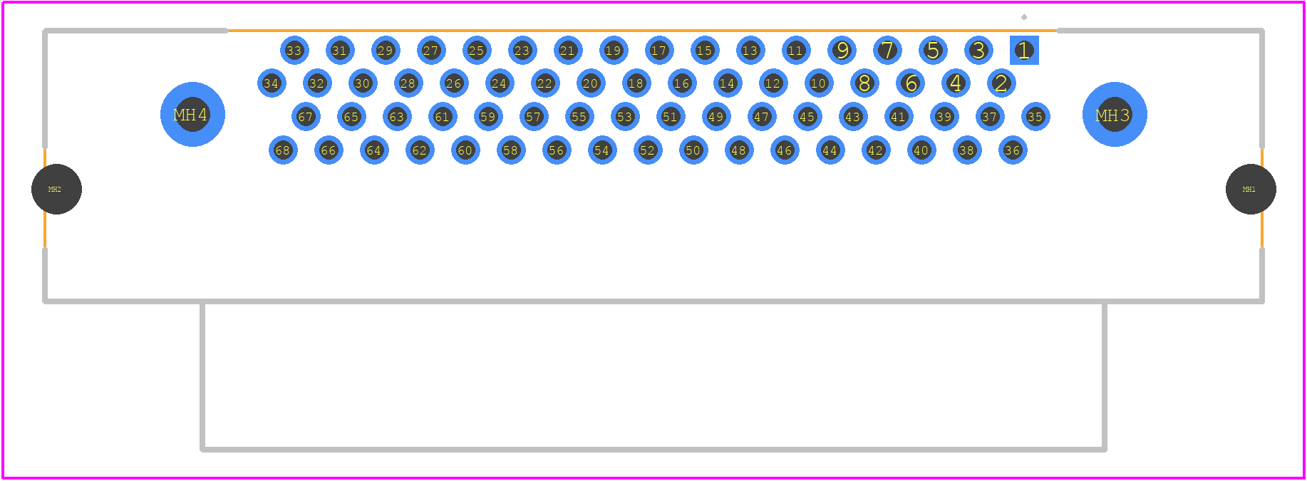 796055-2 - TE Connectivity PCB footprint - Other - Other - 796055-2-3