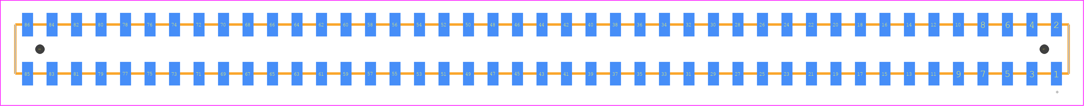 CLT-143-02-LM-D-A-P - SAMTEC PCB footprint - Other - Other - CLT-143-02-XX-D-A-Y