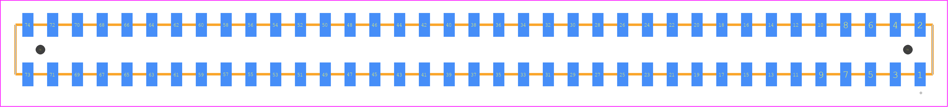 CLT-137-02-SM-D-A-K-TR - SAMTEC PCB footprint - Other - Other - CLT-137-02-XX-D-A-Y-TR