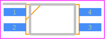 HMHA281 - onsemi PCB footprint - Small Outline Packages - Small Outline Packages - MFP4 2.5X4.4