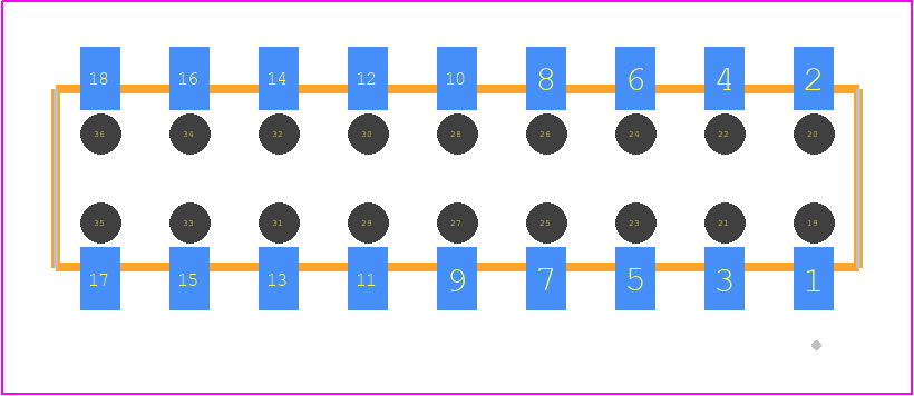 CLT-109-02-L-D-BE - SAMTEC PCB footprint - Other - Other - CLT-109-02-XX-D-BE
