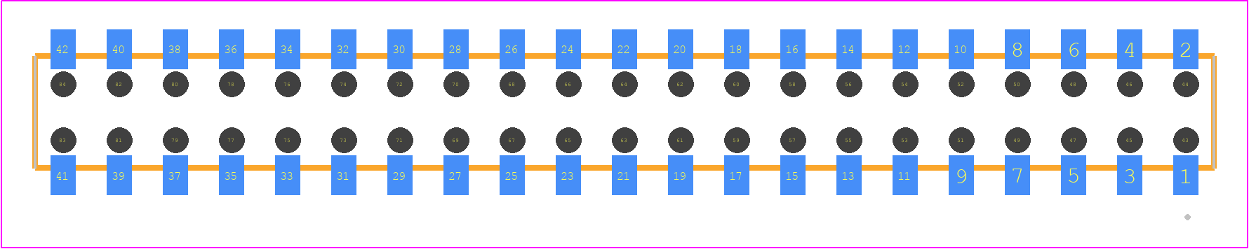 CLT-121-02-LM-D-BE - SAMTEC PCB footprint - Other - Other - CLT-121-02-XX-D-BE