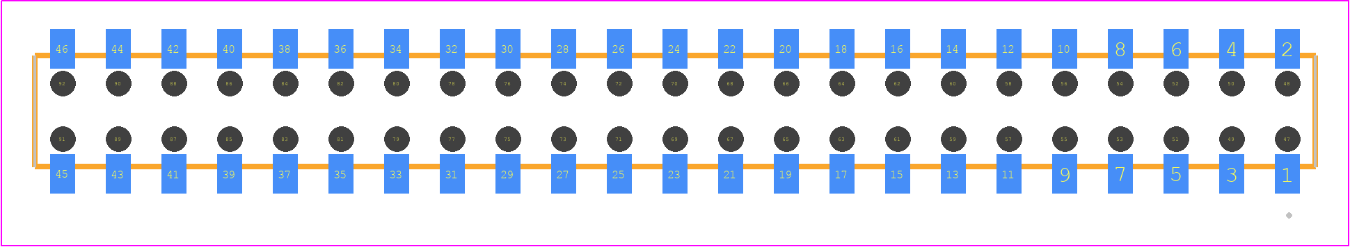 CLT-123-02-G-D-BE - SAMTEC PCB footprint - Other - Other - CLT-123-02-XX-D-BE