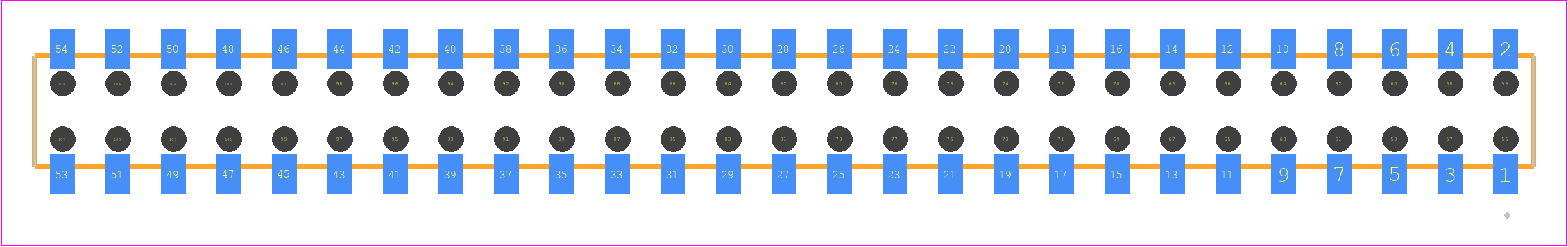 CLT-127-02-S-D-BE - SAMTEC PCB footprint - Other - Other - CLT-127-02-XX-D-BE