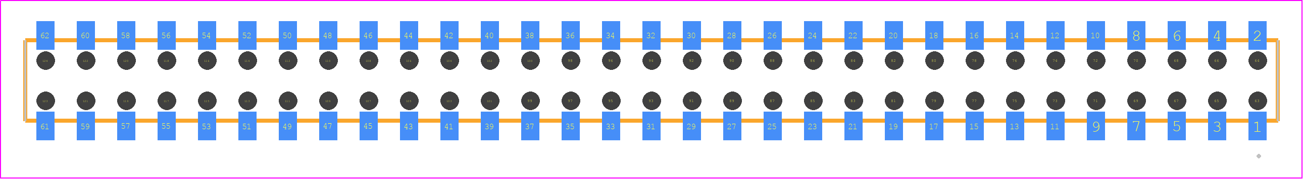 CLT-131-02-G-D-BE - SAMTEC PCB footprint - Other - Other - CLT-131-02-XX-D-BE