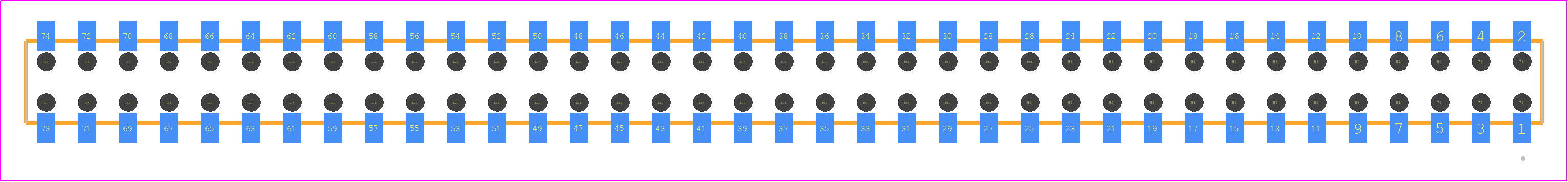 CLT-137-02-LM-D-BE - SAMTEC PCB footprint - Other - Other - CLT-137-02-XX-D-BE