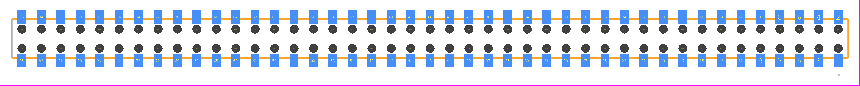 CLT-143-02-G-D-BE - SAMTEC PCB footprint - Other - Other - CLT-143-02-XX-D-BE