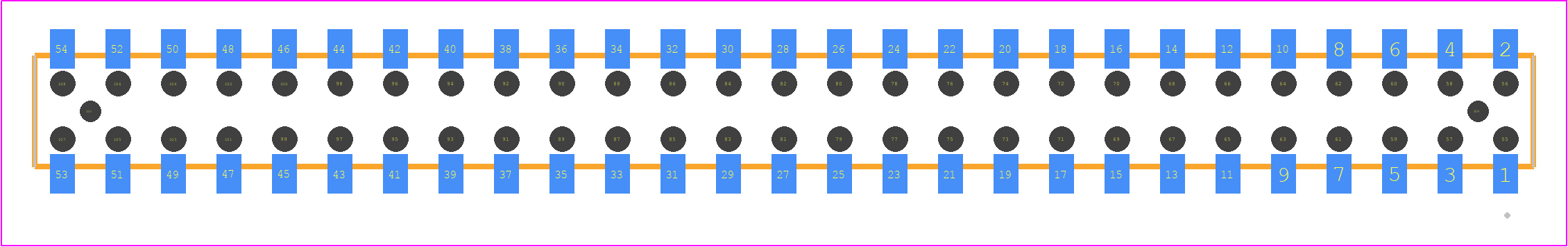 CLT-127-02-G-D-BE-A-TR - SAMTEC PCB footprint - Other - Other - CLT-127-02-YY-D-BE-A-TR