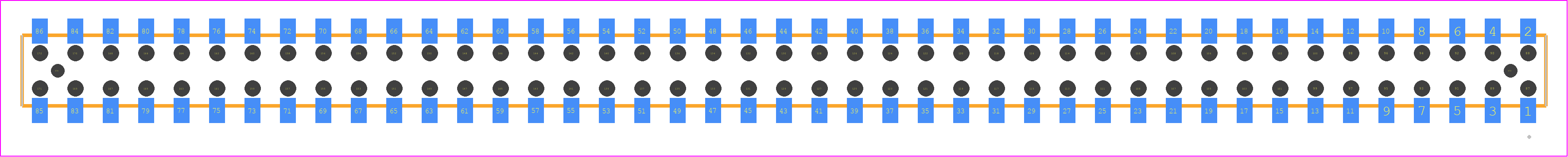 CLT-143-02-F-D-BE-A-TR - SAMTEC PCB footprint - Other - Other - CLT-143-02-YY-D-BE-A-TR