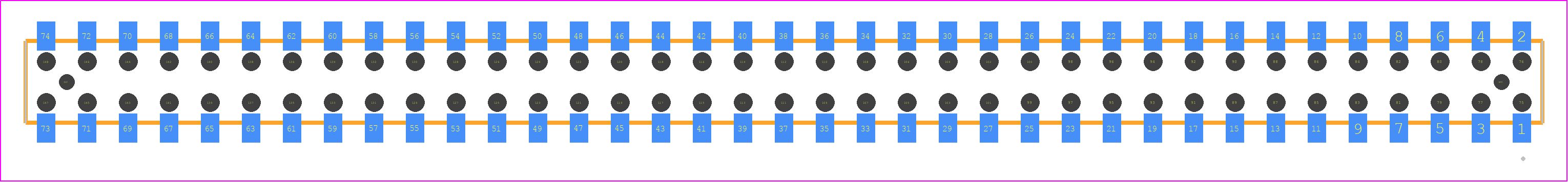 CLT-137-02-H-D-BE-A - SAMTEC PCB footprint - Other - Other - CLT-137-02-YY-D-BE-A