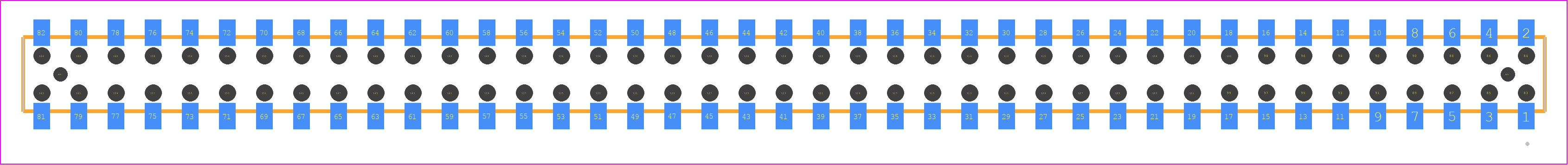 CLT-141-02-L-D-BE-A - SAMTEC PCB footprint - Other - Other - CLT-141-02-YY-D-BE-A