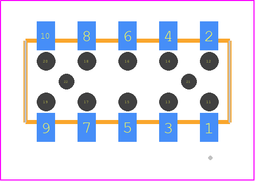 CLT-105-02-H-D-BE-A-K - SAMTEC PCB footprint - Other - Other - CLT-105-02-XX-D-BE-A-Y