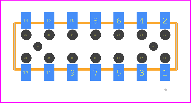 CLT-107-02-L-D-BE-A-P - SAMTEC PCB footprint - Other - Other - CLT-107-02-XX-D-BE-A-Y