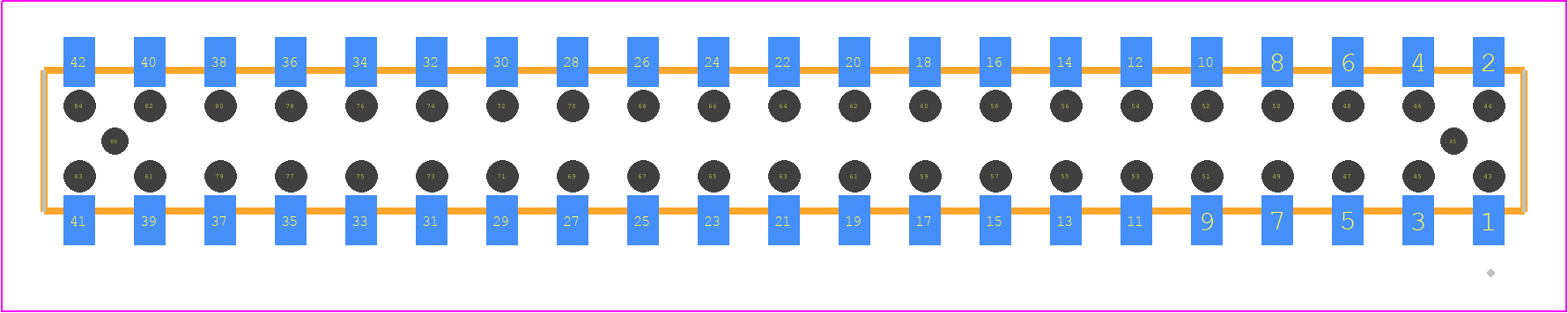 CLT-121-02-G-D-BE-A-P - SAMTEC PCB footprint - Other - Other - CLT-121-02-XX-D-BE-A-Y