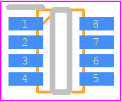 MAX16134MLG+T - Analog Devices PCB footprint - SOT23 (8-Pin) - SOT23 (8-Pin) - K8+5/K8+5A-18