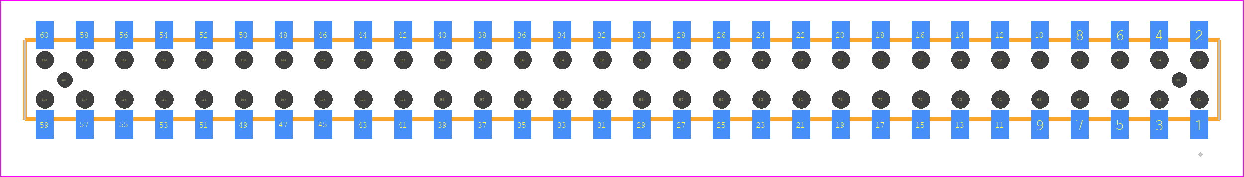 CLT-130-02-G-D-BE-A-K - SAMTEC PCB footprint - Other - Other - CLT-130-02-XX-D-BE-A-Y