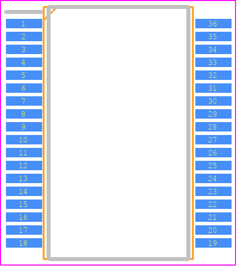 1EDI2010ASXUMA1 - Infineon PCB footprint - Small Outline Packages - Small Outline Packages - DSO-36