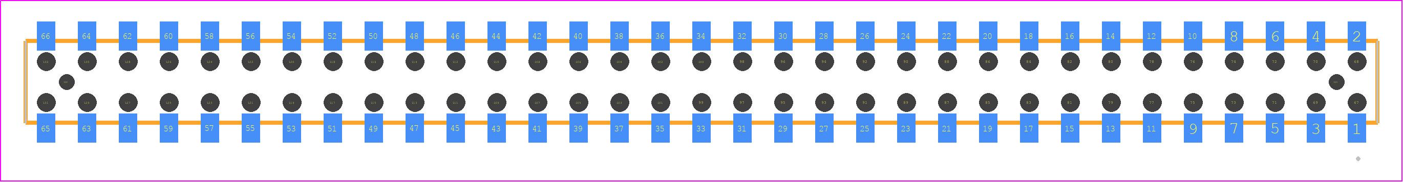 CLT-133-02-LM-D-BE-A-K-TR - SAMTEC PCB footprint - Other - Other - CLT-133-02-XX-D-BE-A-Y-TR