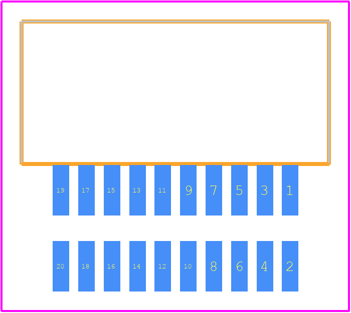 201173-0020 - Molex PCB footprint - Other - Other - 201173-0020-1